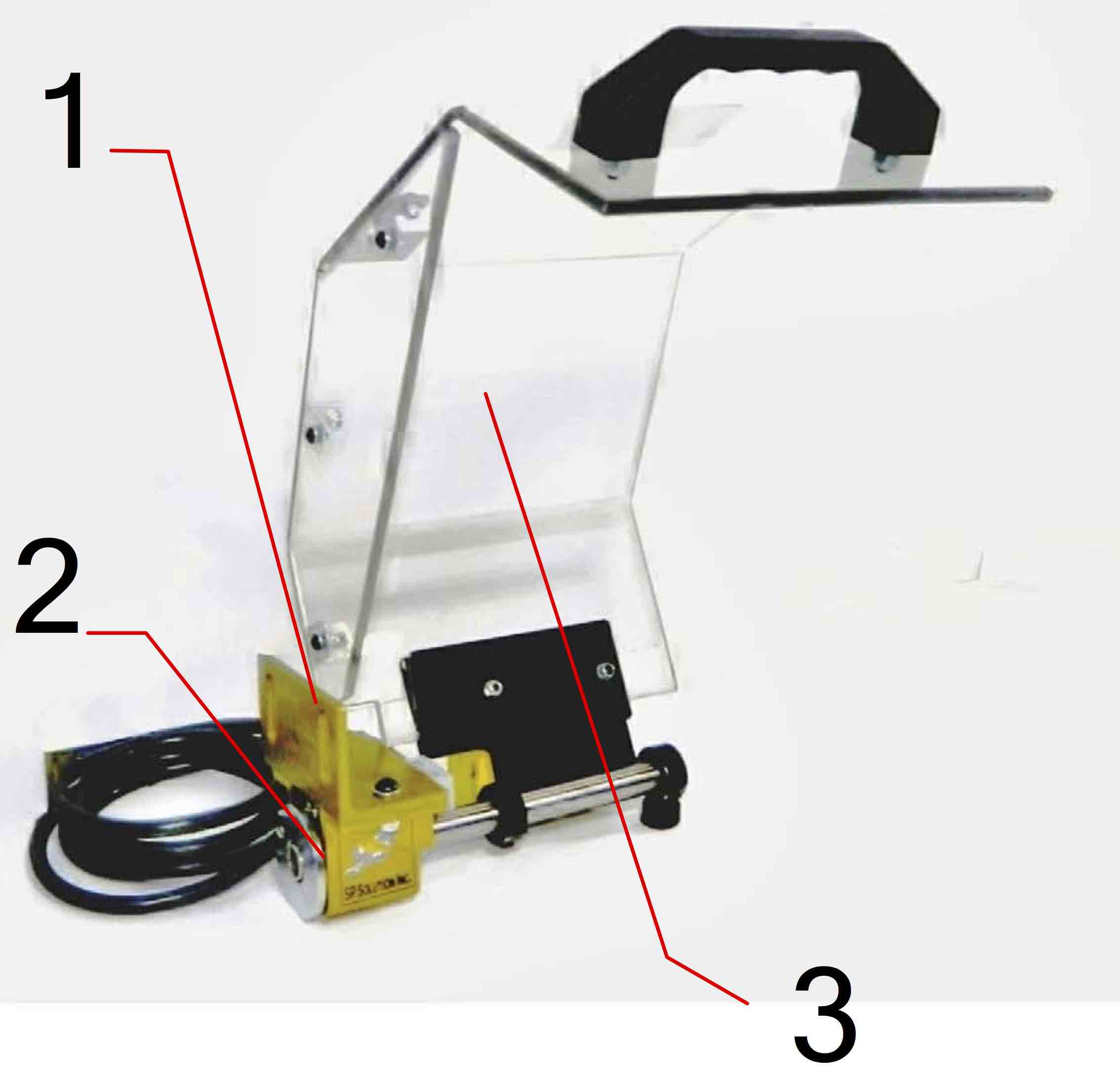 SP-PMET : Protecteur de tour mandrin transparent (escamotable avec interrupteur)