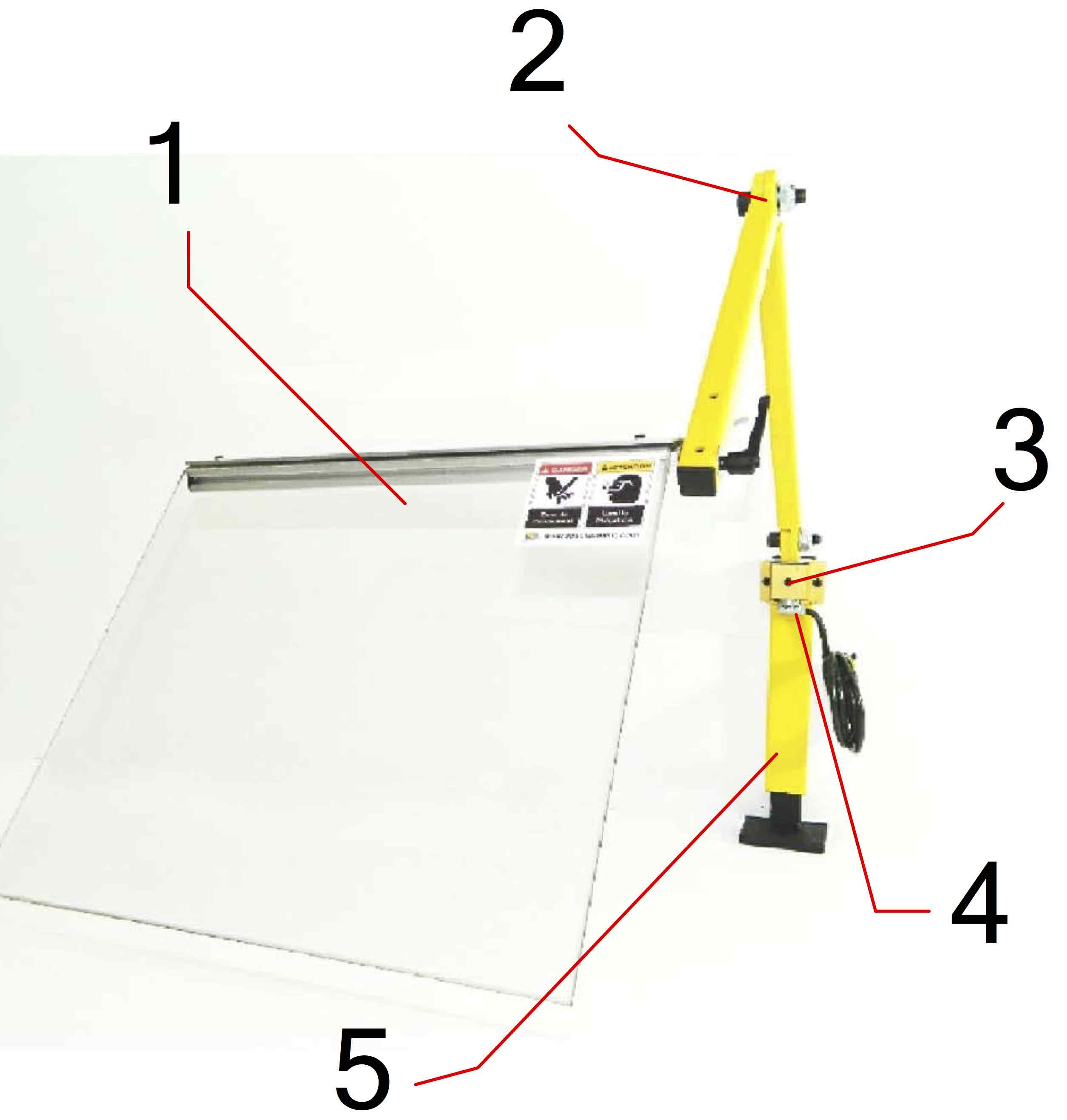 SP-T1BA : Protecteur de tour attaché au chariot (bras articulé)