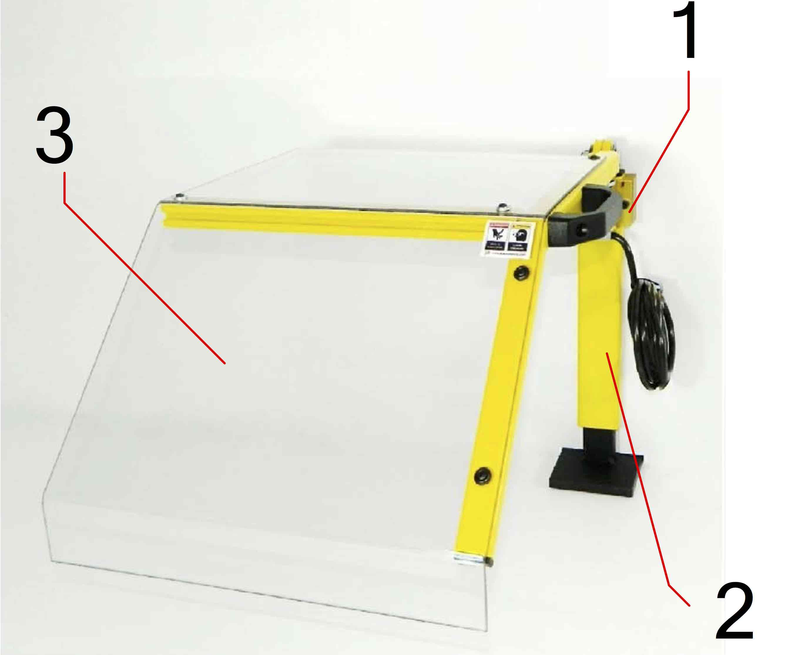 SP-T1CPE : Protecteur de tour attaché au chariot (pivotant et escamotable)